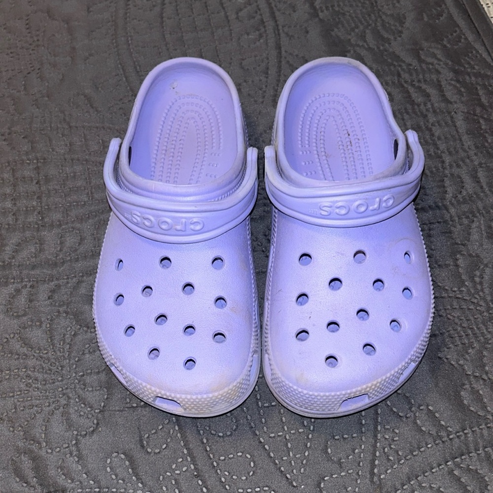 Purple crocs